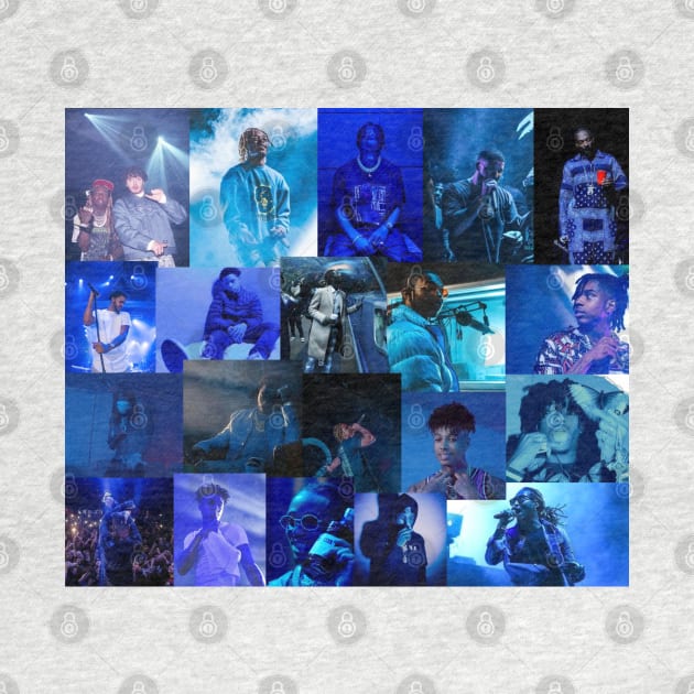 blue rap collage by morgananjos